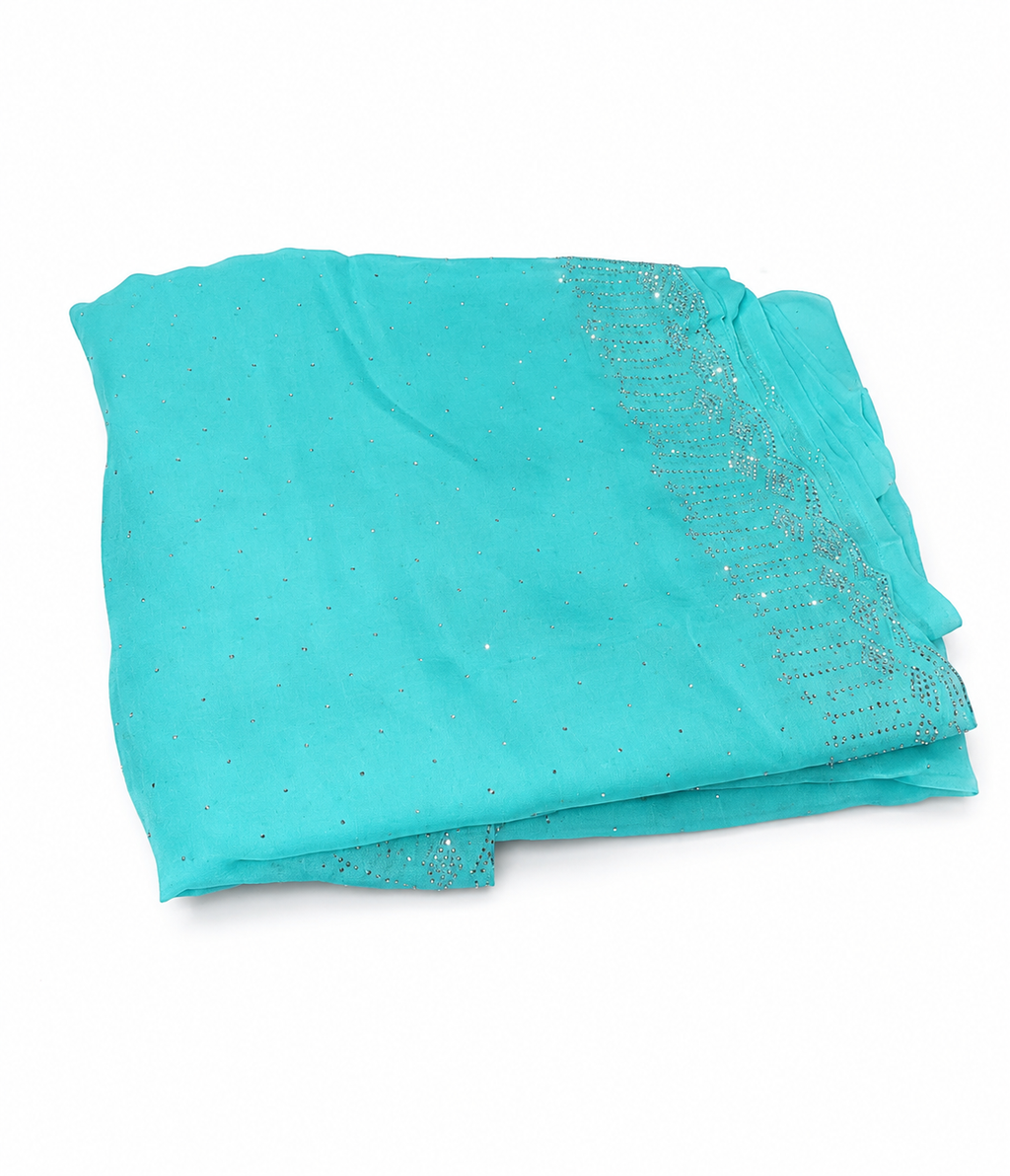 Sky Blue Single Saree
